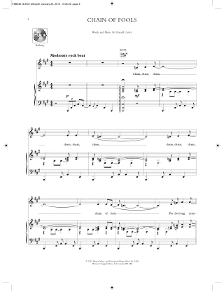 You're The Voice - Aretha Franklin - Partition - Jazz