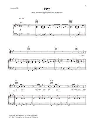 You're The Voice - James Blunt - Partition - Pop / Rock
