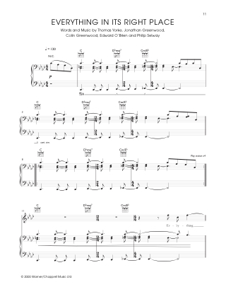 The Piano Songbook Radiohead - Radiohead - Partition - Pop / Rock