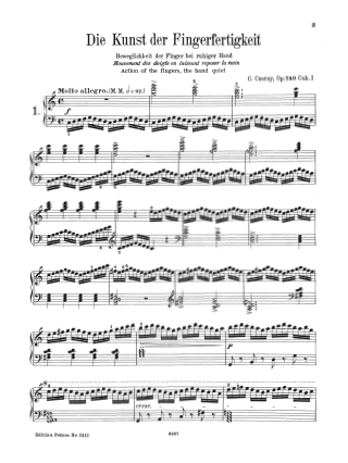 L'Art de Délier les Doigts Opus 740 - CZERNY - Partition - Piano