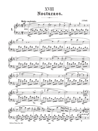 18 Nocturnes - John Field - Partition - Piano