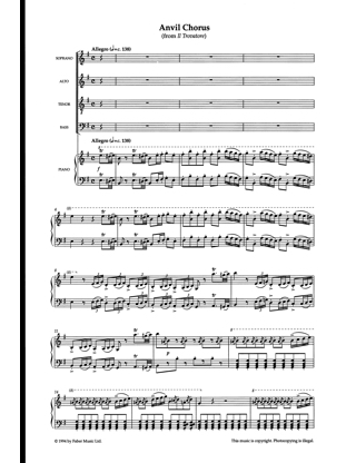 Choeur Divers Opéra - VERDI - Partition - Chœur