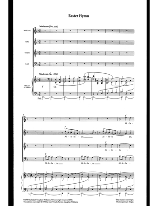 3 Choral Hymns - WILLIAMS VAUGHAN - Partition - Chœur