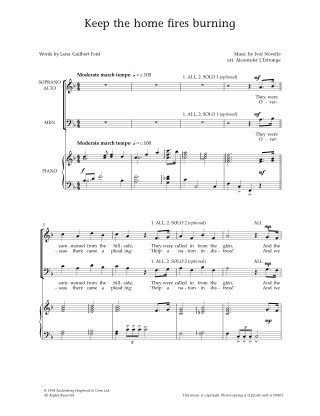 Songs of wartime. Voix mixte - Partition - Chœur