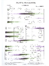 Quatre par quatre - Hautbois - Serge Lancen - Partition - Hautbois