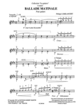Ballade matinale - Philippe Lorblanchet - Partition - Guitare