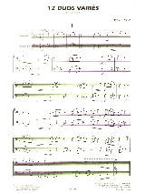 12 Duos Variés - Jérôme Naulais - Partition - Basson