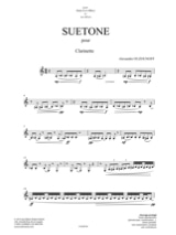 Suetone - Alexandre Ouzounoff - Partition - Clarinette