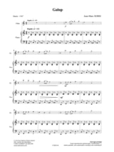 Galop - Flûte et Piano - Jean-Marc Serre - Partition