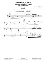 Comédies Médicales - Pascal Gervais - Partition - Hautbois