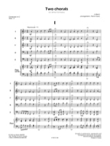 Two Chorals - BACH - Partition - ENSEMBLES, BANDS