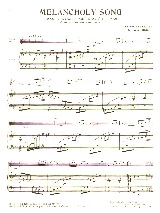 Melancholy Song - Letellier R. / Gilet R. - Partition - Saxophone