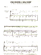 Premier Concert - Denise Roger - Partition - Trompette