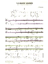 12 Duos Variés Pour Euphoniums Sib - Jérôme Naulais - Partition - Tuba