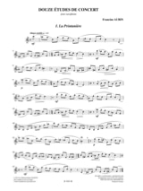 12 études de concert - Francine Aubin - Partition - Saxophone