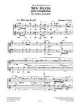Duos prêchants - François Rossé - Partition - Saxophone