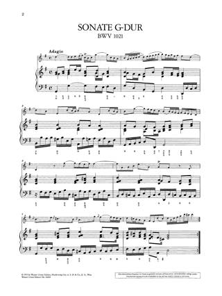 2 Sonaten BWV 1021 et 1023 für Violine und Basso continuo - BACH