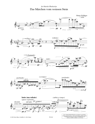Soli - Heinz Holliger - Partition - Violon