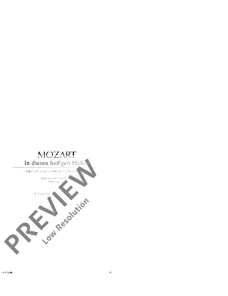 In Diesen Heil'gen Hallen. Zauberflöte - MOZART - Partition - Opéras