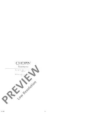 Nocturne en Mi bémol majeur Opus 9-2 - CHOPIN - Partition - Piano