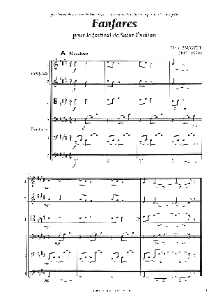 Fanfares pour le festival de Saint-Émilion - Henri Sauguet