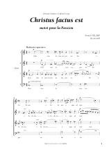 Christus factus est choeur a cappella - Franck Villard - Partition