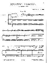 Sonatine Sportive - Alexander Tcherepnin - Partition - Saxophone