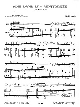 Soir dans les Montagnes - Eugène Bozza - Partition