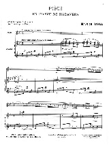 Pièce en forme de Habanera - RAVEL - Partition - Violon