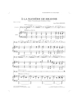 A la Manière de Brahms - Jean-Michel Defaye - Partition - Trombone