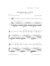 Chanson de la Côte - Isabelle Aboulker - Partition - Mélodies