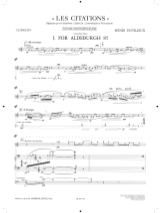 Les Citations version 2010 - Parties - DUTILLEUX - Partition