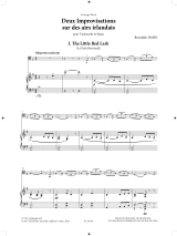 Pièces - Violoncelle et Piano - Reynaldo Hahn - Partition