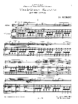 Sonate n° 3 - Flûte et piano - Philippe Gaubert - Partition