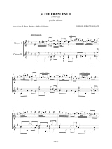 Suite francese II BWV 813 - 2 Chitarre - BACH - Partition - Guitare