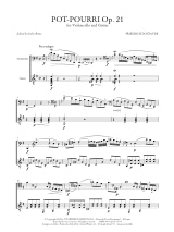 Pot-Pourri Op. 21 pour violoncelle et guitare - Friedrich Dotzauer