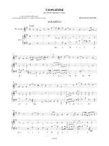 Tre Sonatine - Francesco Magini - Partition - Flûte à bec