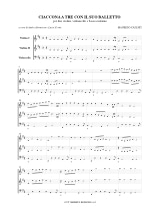 Ciaccona a tre con il suo balletto - Parties + conducteur