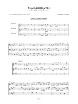 3 Gagliarde a tre - Parties + conducteur - Maurizio Cazzati