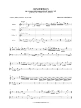 Concerto 4 - flauto, 2 violini e bc - Francesco Barbella - Partition