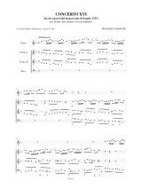 Concerto 16 - flauto 2 violini e bc - Francesco Mancini - Partition