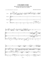 Concerto 18 - flauto 2 violini e bc - Francesco Mancini - Partition