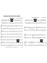 Chorales for festive occasions - music box - Partition