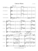 Cartoon Music - Quatuor de Saxophones - Jan De Haan - Partition