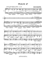 Psalm 47 SSA Psalm Trilogy - Srul Irving Glick - Partition - Chœur