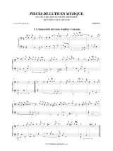 Pièces de Luth en Musique - Perrine - Partition - Luth