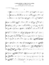 5 Sonatines A 3 Voix - Pompeo Natale - Partition - Viole de gambe