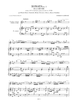 Sonata n° 1 in la minore op. 6 n° 6 - ALBINONI - Partition