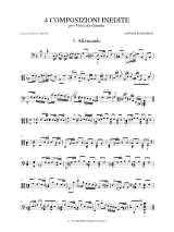 4 Compositions Inédites pour viole de gambe - Antoine Forqueray