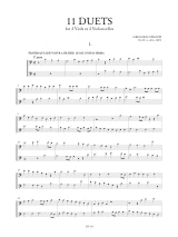 11 Duets - Gregorio Strozzi - Partition - Viole de gambe
